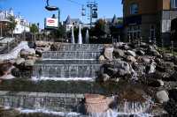 It is important to note that the pedestrian village within the resort and the original municipal village of Mont-Tremblant, Quebec are two completely separate entities. The resort village is often referred to as "Mont Tremblant", which can lead to confusion. September 2007.

