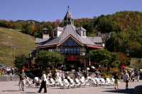 Mont-Tremblant pedestrian village. September 2007