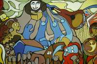 Museum of Civilization Photos, Daphne Odjig Mural, Ontario, Canada (Photo Not For Sale) CM11-15