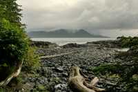 Ninstints Sheltered Bay, Sgang Gwaay, UNESCO World Heritage Site, Gwaii Haanas National Park Reserve, Haida Gwaii, British Columbia, Canada CM11-28
