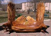 Chetwynn, Eagle Carving, British Columbia, Canada CM11-15