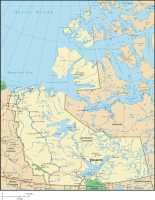 Map of Northwest Territories, Canada