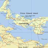 Map of Prince Edward Island, Canada
