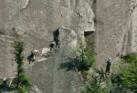 Rock Climbers, Stawamus Chief, Squamish, British Columbia, Canada CM11-04