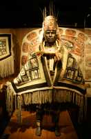 Royal BC Museum Photos, Warrior wearing Chilkat Blanket, Victoria, British Columbia, Canada CM11-18