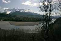 even Sisters Mountain Range, Skeena River, British Columbia, Canada, CM11-006