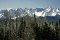 even Sisters Mountain Range, Skeena River, British Columbia, Canada, CM11-009