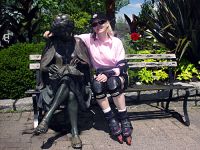 Old Lady Sculpture, and Sue, Stanley Park, Vancouver, British Columbia, Canada 01
