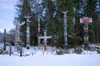 Vancouver, Totem Park, Stanley Park, December 2008, British Columbia, Canada CM11-38