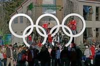 Highlight for Album: Whistler Village Scene 2010 Olympics, 2010 Olympic Stock Photos