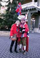 Whistler Village 2010 Olympics, Norway Supporter and Fan, British Columbia, Canada CM11-24