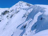 Snowboarder, Couloir Extreme, Whistler, British Columbia, Canada 01