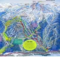 Trail Map of Whistler Mountain, Whistler, British Columbia, Canada